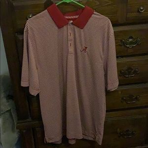 Alabama Cutter & Tall Forge Tonal Stripe Polo